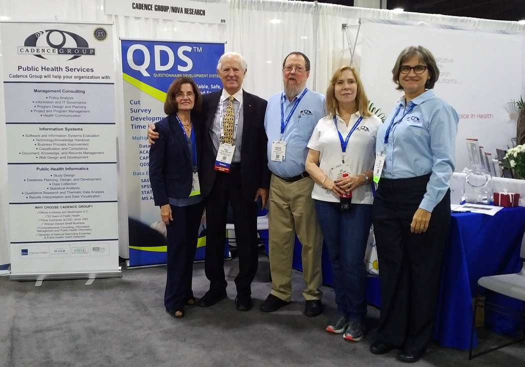 Cadence Group and NOVA Research Company Staff at the APHA Booth