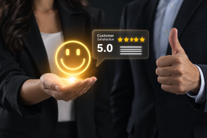 Customer Satisfaction Hologram Customer Satisfaction Hologram